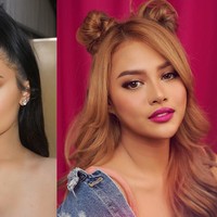 Sama seperti Kylie, Aurel pun memiliki brand lipstik sendiri. Koleksi lipstik Aurelloly juga tak hanya menyediakan warna nude, tapi juga ada warna bold. Begitu juga dengan Kylie yang merilis lipstik warna bold seperti lipstik warna ungu fuchsia ini.  Foto: Instagram