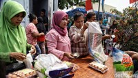 Sembako murah yang didapat oleh warga itu berupa beras, daging,  ikan, susu dan telor dengan nilai nominal Rp 126.000. 