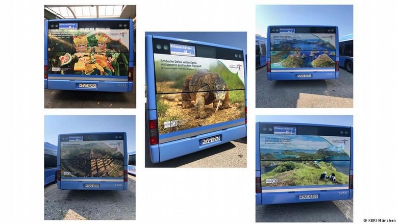 Bus Iklan Wisata Indonesia Berseliweran di Munchen Jerman Bus Iklan Wisata Indonesia Berseliweran di Munchen Jerman