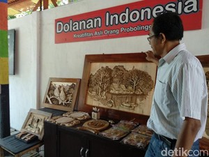 Tengok Indahnya Lukisan di Kayu Limbah Karya Seniman Probolinggo