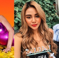 Belakangan Kylie Jenner senang tampil dengan lipstik warna oranye. Sebagai penggemar beratnya, Aurel pun tak mau kalah.  Foto: Instagram