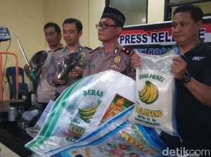 Gudang Beras Oplosan Digerebek, Dijual dengan Berbagai Merek