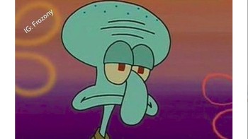 Dengan meluncurnya iPhone baru, tentu iPhone jadul seperti iPhone 4 pasti dihargai murah dan terjangkau buat yang tongpes (kantong kempes) seperti Squidward di meme ini. (Foto: Twitter)