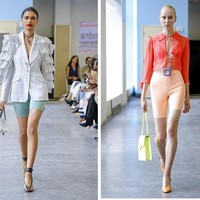 Kim Kardashian menjadi pioner untuk tren satu ini, yaitu memakai celana sepeda sebagai luaran. Siapa sangka, celana sepeda nyatanya dapat dipadukan bersama structured blazer dan high heels. Foto: Vogue