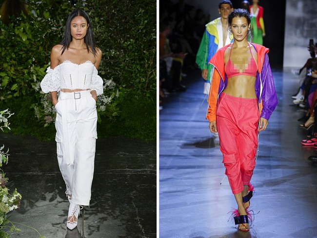 Ingat ketika celana cargo membuat gaya para pria fashionable di tahun 90-an? Kini tren itu kembali dengan presentasi yang lebih kekinian dari para desainer. Mulai dari sentuhan ultra sporty ala Ralph Lauren hingga tampil seksi seperti yang dipakai Bella Hadid di Prabal Gurung. Pun bisa terlihat chic ala Jonathan Simkai dengan atasan korset yang seksi nan elegan. Foto: Vogue