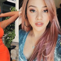 Kylie dan Aurel sama-sama suka dengan makeup bertema bronzy kecoklatan. Kesan eksotis semakin terpancar.  Foto: Instagram