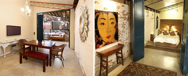 Perpaduan elemen kayu, metal dan semen menampilkan perpaduan menarik antara gaya klasik dan modern. Membuat rumah ini sangat unik. Foto: Dok. Bored Panda