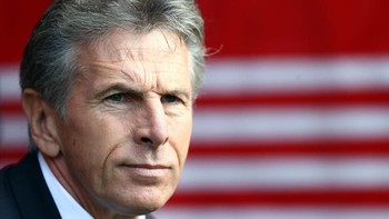 10. Menurut data yang dirangkum BetVictor, Claude Puel dari Leicester City dibahas 14.375 kali di Twitter sampai pekan keempat lalu. (Foto: Bryn Lennon/Getty Images)