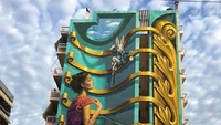 Bangunan bertingkat ini juga terlihat menyenangkan dengan gambar yang berwarna. (istimewa/boredpanda). Foto: Dok. Boredpanda