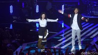 Wizzy yang sedang naik daun juga tampil bersama Duta. Foto: Noel/detikHOT