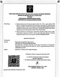 Surat pengesahan perkumpulan 2019PrabowoSandi yang dibagikan elite Gerindra Sufmi Dasco.