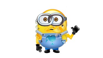 Ya, selain menyulap emoji menjadi wajah pesohor, yungjake juga mengubahnya menjadi karakter animasi, seperti minion ini. Foto: Instagram/yungjake