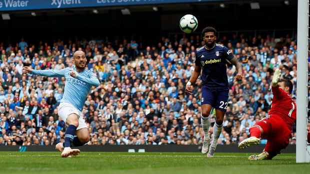 David Silva sukses mencetak gol kedua bagi Manchester City.