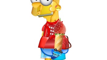 Gaya khas dari karakter fiksi Bart Simpson. Foto: Instagram/yungjake
