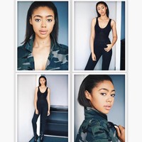 Bella Harris ternyata dikenal sebagai seorang model. Dia memulai kariernya sejak umur 13 tahun. Foto: Dok. Instagram @bellabharris