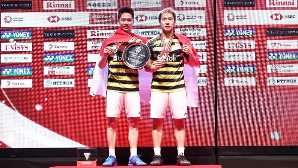 Kalahkan Ganda China, Kevin/Marcus Juara Jepang Terbuka