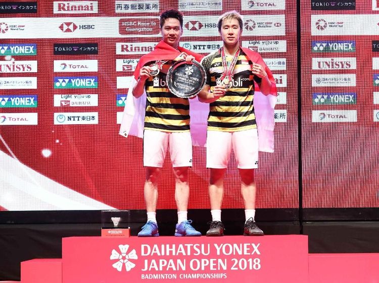 Kalahkan Ganda China, Kevin/Marcus Juara Jepang Terbuka