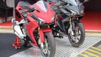 Motor itu menggendong mesin 250 cc dua silinder.