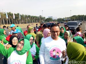 Anies, Moeldoko dan Menkes Hadiri Kampanye Cegah Stunting di Monas