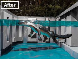 Lukisan 3 Dimensi di Jalanan yang Bikin Merinding