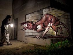 Lukisan 3 Dimensi di Jalanan yang Bikin Merinding