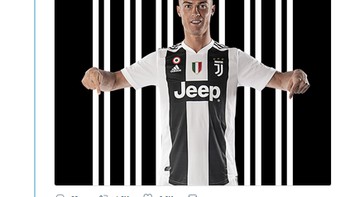 Seorang netizen Indonesia mengutip jargon masuk, pak Eko! yang sedang kondang di medsos dan memodifikasinya jadi masuk, pak Ronaldo!. (Foto: Twitter)