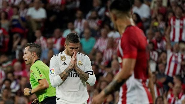 Real Madrid harus puas dengan raihan satu angka lawan Athletic Bilbao.