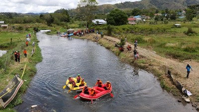 Foto: Rafting Seru di Kaki Gunung Leuser