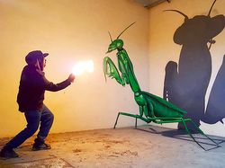 Lukisan 3 Dimensi di Jalanan yang Bikin Merinding