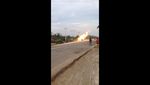 Foto: Semburan Api dari Pipa Gas Chevron di Riau
