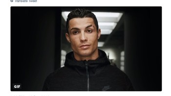 Tuh kan, tinggal tunggu waktu sampai gol lahir. Kira-kira begitu yang ingin disampaikan meme yang memunculkan mimik CR7 ini. (Foto: Twitter)