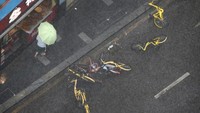 Sepeda-sepeda tergeletak saat Topan Mangkhut menyapu Shenzhen (Foto: Dok. REUTERS/Jason Lee)