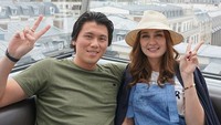 Luna Maya dan Reino Barack ketika berlibur di Paris. Foto: dok instagram