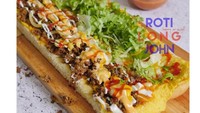 Sekilas tampak seperti burger ya karena ada daging, sayuran dan sausnya. Seporsi roti long john memang bisa dinikmati hingga 3 orang. Foto : instagram @rotijohnjakarta Foto: Instagram