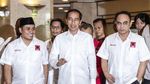 Saat Jokowi Semangati Relawan dan Prabowo Temui Ulama