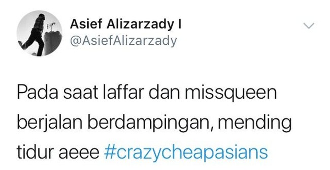  Ketika kamu lapar tetapi tak punya uang, lebih baik tidur. Foto: Twitter
