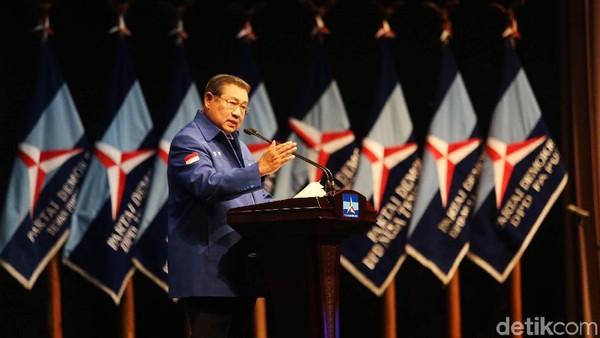 Foto: SBY Bicara Program Pro Rakyat di HUT ke-17 Partai Demokrat