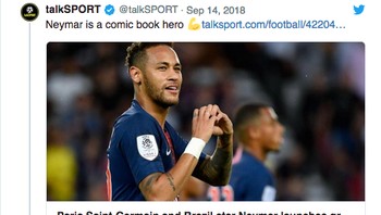 Netizen ini pun mengomentari sinis kemunculan komik Neymar. (Foto: Twitter)