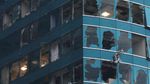 Diterjang Topan Mangkhut, Gedung Ini Bolong-bolong