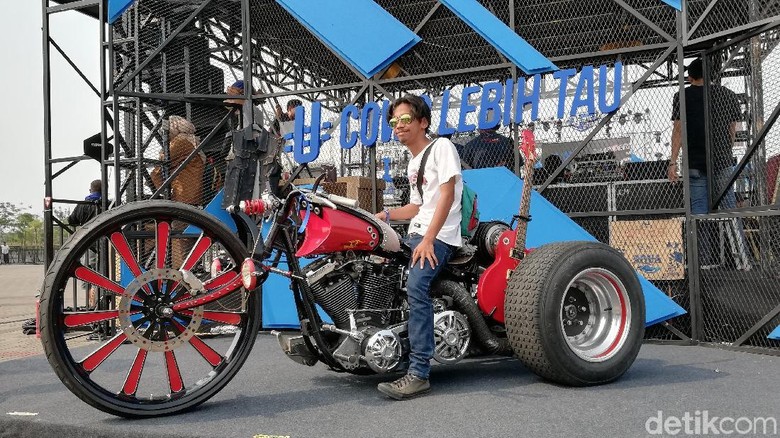 Harley-Davidson Fatboy Tahun 1991 garapan Bingky (Foto: Rizki Pratama) Harley-Davidson Fatboy Tahun 1991 garapan Bingky (Foto: Rizki Pratama)