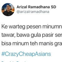 Nggak mau rugi, kelakuan sobat miskin nih pesan teh tawar biar gratis, tapi bawa gula sendiri dari rumah. Foto: Twitter