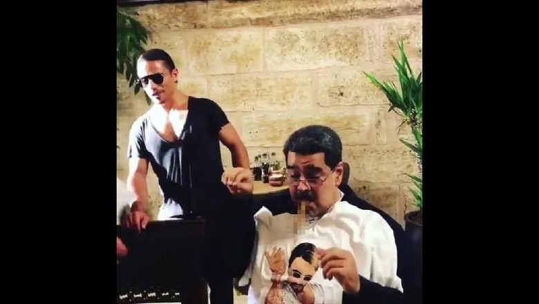 Presiden Venezuela Makan Steak Mahal Salt Bae di Turki, Rakyatnya Marah Presiden Venezuela Makan Steak Mahal Salt Bae di Turki, Rakyatnya Marah