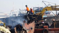 Api dinyatakan padam hari Selasa (18/9) sekitar pukul 5.30 WIB pagi tadi. (Foto: Roby Bernardi/detikcom