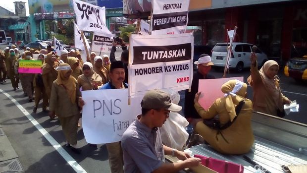 Tenaga Honorer di Kudus Ancam Golput Pilpres Jika Tak Jadi PNS