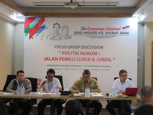 TKN Jokowi-Maruf Diskusi Aturan Main Kampanye dengan Bawaslu