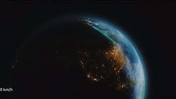 SpaceX mengklaim kecepatan maksimum roket ini mencapai 27.000 km per jam dan pergi ke mana pun di muka Bumi kurang dari satu jam. Foto: SpaceX