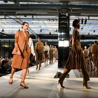 Di luar gaya punk, Riccardo tak melupakan karakteristik Burberry yang elegan. Gaun cocktail dan busana formal yang didominasi warna beige khas Burberry turut mendominasi koleksi ini. (Foto: Dok. Vogue)