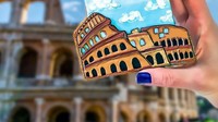 Tak berhenti hanya disitu, cookies juga ada dalam bentuk abngunan colloseum di Italia. Dan masih banyak cookies-cookies cantik tersebut yang diunggdah oleh Liz Joy pada akun Instagram @Inspiriedtotaste. Foto: instagram @inspiredtotaste