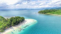 Di kalangan traveler, nama Gili Sudak belum sepopuler tiga gili. Namun, pesonanya tak kalah indah (Harianto/detikTravel) 