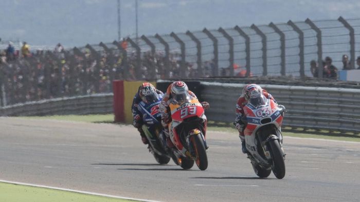 Dominasi Honda vs tren posisi Ducati di MotoGP Aragon. (Foto: Mirco Lazzari gp/Getty Images) Dominasi Honda vs tren posisi Ducati di MotoGP Aragon. (Foto: Mirco Lazzari gp/Getty Images)